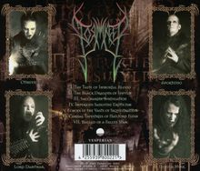 Vier Personen in dunkler Kleidung. Reihenfolge von Tracks: "The Taste of Immortal Blood" bis "Ballad of a Fallen Star".
