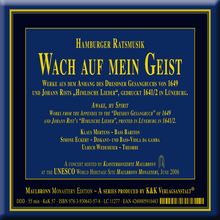 Hamburger Ratsmusik "Wach auf mein Geist", CD