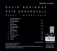 David Geringas - Quasi Improvisata, CD