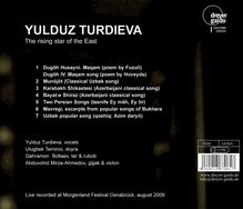 Yulduz Turdieva: The Rising Star Of The East:Live At Morgenland Festival 2009, CD