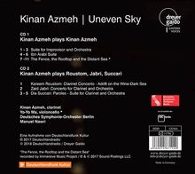 Kinan Azmeh (geb. 1976): Uneven Sky - Werke für Klarinette &amp; Orchester, 2 CDs