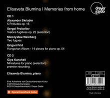 Elisaveta Blumina - Memories from Home, 2 CDs