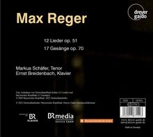 Max Reger (1873-1916): Lieder, CD