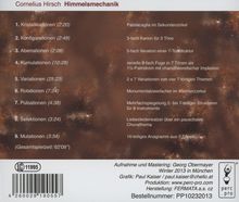 Cornelius Hirsch (geb. 1954): Himmelsmechanik - 9 Palidrome für Bläser- und Schlagwerkbesetzungen mit einzelnen Solisten, CD