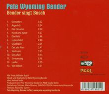 Pete "Wyoming" Bender: Bender singt Busch, CD