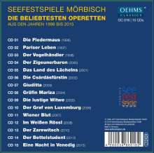 Feuerwerk der Operette - 15 Operetten der Seefestspiele Mörbisch, 15 CDs