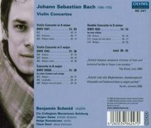 Johann Sebastian Bach (1685-1750): Violinkonzerte BWV 1041-1043, CD