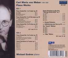 Carl Maria von Weber (1786-1826): Klaviersonaten Nr.1-4, 2 CDs