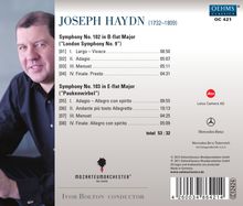 Joseph Haydn (1732-1809): Symphonien Nr.102 &amp; 103, CD