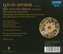 Louis Spohr (1784-1859): Die letzten Dinge ("Apocalypse"), CD