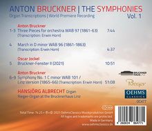 Anton Bruckner (1824-1896): Sämtliche Symphonien in Orgeltranskriptionen Vol.1, CD