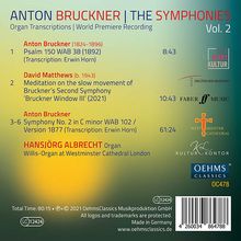 Anton Bruckner (1824-1896): Sämtliche Symphonien in Orgeltranskriptionen Vol.2, CD