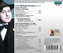 Erich Wolfgang Korngold (1897-1957): Violinkonzert op.35, CD