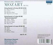 Wolfgang Amadeus Mozart (1756-1791): Streichquartette Nr.1,15,19, CD