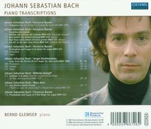 Johann Sebastian Bach (1685-1750): Transkriptionen für Klavier, CD