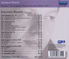 Johannes Brahms (1833-1897): Klavierstücke opp.116-119, CD