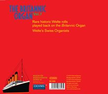 The Britannic Organ  7 - Welte's Swiss Organists, 2 CDs