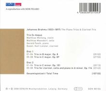 Johannes Brahms (1833-1897): Klaviertrios Nr.1-3, 2 CDs