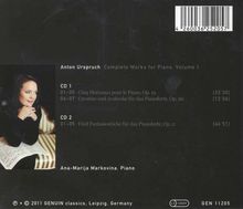 Anton Urspruch (1850-1907): Sämtliche Klavierwerke Vol.1, 2 CDs