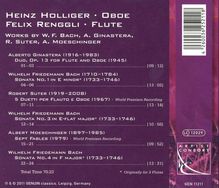 Heinz Holliger &amp; Felix Renggli - Duette für Oboe &amp; Flöte, CD