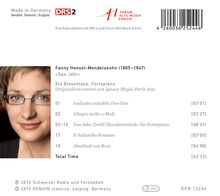 Fanny Mendelssohn-Hensel (1805-1847): Das Jahr - 12 Charakterstücke für Klavier, CD