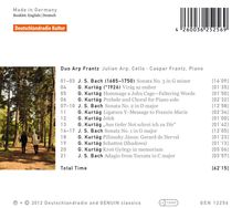 Duo Arp Frantz - Bach &amp; Kurtag, CD