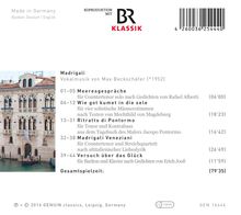 Max Beckschäfer (geb. 1952): Madrigali, CD