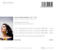 Johann Sebastian Bach (1685-1750): Klavierkonzerte BWV 1052-1054, CD