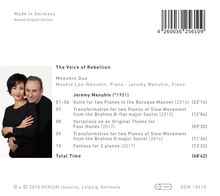 Jeremy Menuhin (geb. 1951): Klavierwerke für 2 Klaviere, CD