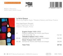 Duo Ingolfsson-Stoupel - La Belle Epoque, CD
