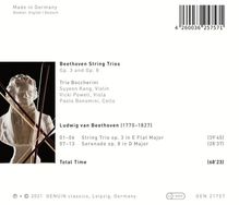 Ludwig van Beethoven (1770-1827): Streichtrios Nr.1 &amp; 2 (opp.3 &amp; 8), CD