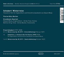 Franz Schubert (1797-1828): Winterreise D.911 (für Bariton, Englischhorn &amp; Streichtrio), CD