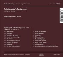 Peter Iljitsch Tschaikowsky (1840-1893): 18 Stücke op.72, CD