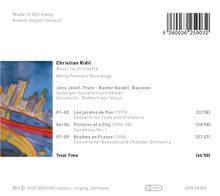 Christian Ridil (geb. 1943): Orchesterwerke "Music for Orchestra", CD