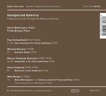 Oscar Bohorquez &amp; Frank Braley - Unexpected America, CD