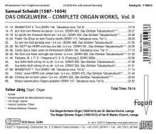 Samuel Scheidt (1587-1654): Das Orgelwerk Vol.9, CD