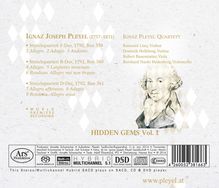 Ignaz Pleyel (1757-1831): Streichquartette in D, F, B (Ben 361, 359, 360), Super Audio CD