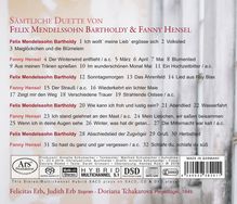 Felicitas &amp; Judith Erb - Sämtliche Duette von Felix Mendelssohn Bartholdy &amp; Fanny Hensel, Super Audio CD