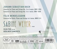 Johann Sebastian Bach (1685-1750): Klavierkonzerte BWV 1055 &amp; 1056, Super Audio CD
