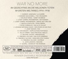 Renner Ensemble Regensburg - War No More, Super Audio CD