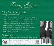 Fanny Mendelssohn-Hensel (1805-1847): Frühe französische Lieder für Singstimme &amp; Gitarre, CD