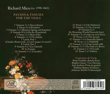 Richard Mico (1590-1661): Pavans &amp; Fancies For The Viols, CD