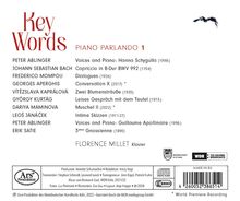 Florence Millet - Key Words (Piano Parlando 1), CD