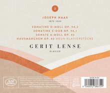 Joseph Haas Werke: Sonatine D-Moll Op. 94,2, Sonatine C-Dur Op. 94,1. Pianist: Gerit Lense. Farbe: Orange- und Rosatöne.