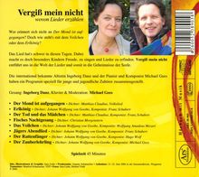 Ingeborg Danz - Vergiß mein nicht, CD