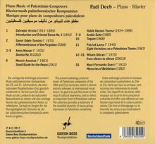 Fadi Deeb - Piano Music of Palestinian Composers, CD