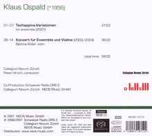 Klaus Ospald (geb. 1956): Konzert für Violine &amp; Ensemble, CD