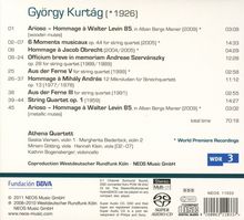 György Kurtag (geb. 1926): Sämtliche Werke für Streichquartett, Super Audio CD