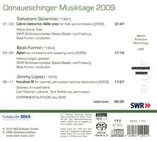 Donaueschinger Musiktage 2009 Vol.1, Super Audio CD