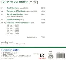 Charles Wuorinen (1938-2020): Kammermusik für Violine, Klavier &amp; Cembalo, CD